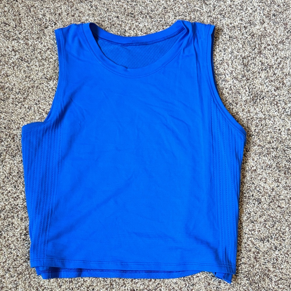 Lululemon Athletica Vibrant Blue Muscle Tee